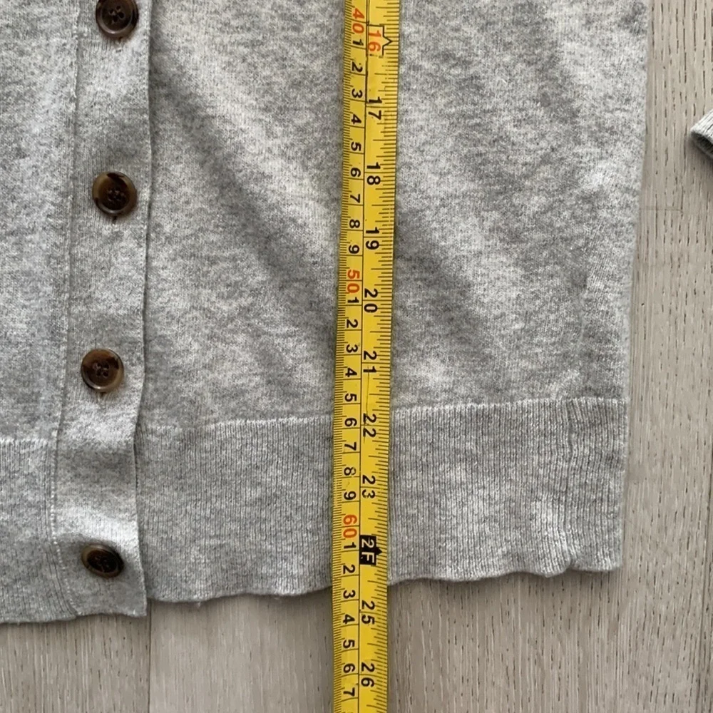 J.Crew wool blend cardigan size XS gray buttons casual career v-neck - Picture 5 of 10